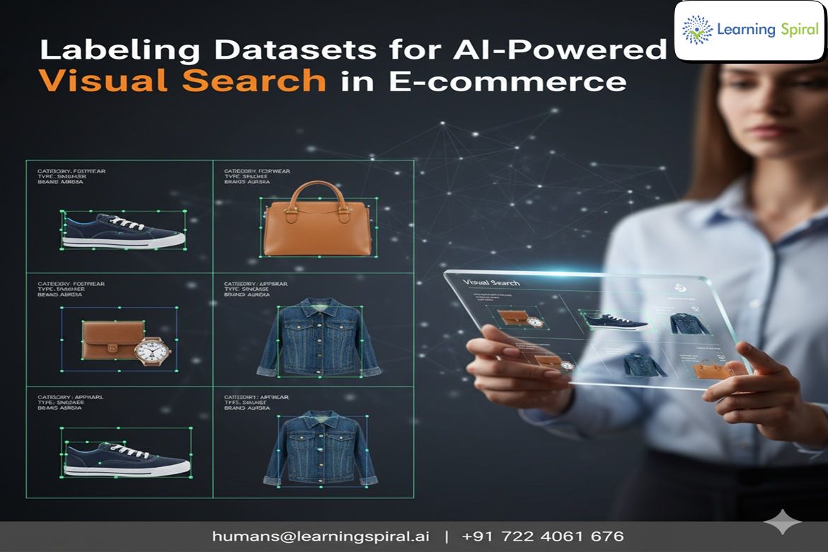AI data labeling and annotation services improving visual search accuracy and machine learning model performance for e-commerce.